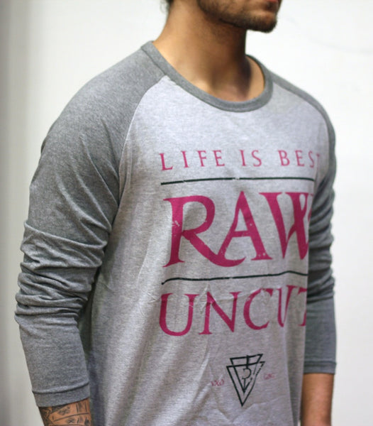 Shirt: "Raw & Uncut" (Grey)