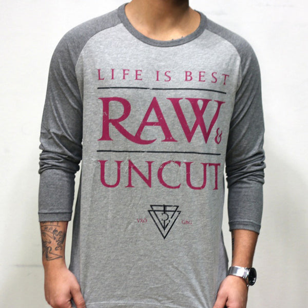 Shirt: "Raw & Uncut" (Grey)